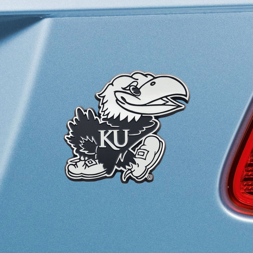 Kansas Jayhawks Emblem - Auto Emblem ~ 3-D Metal