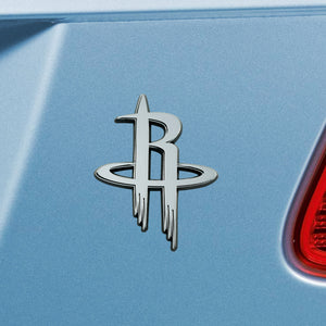 Houston Rockets NBA Chrome Auto Emblem ~ 3-D Metal