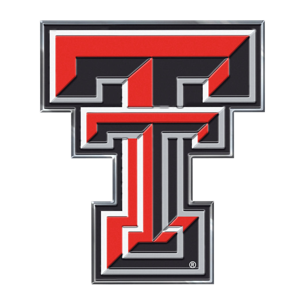 Texas Tech University Embossed Color Emblem
