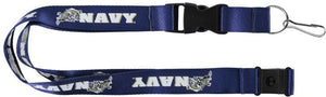 NAVAL ACADEMY Officially NCAA Licensed Logo Blue Team Lanyard