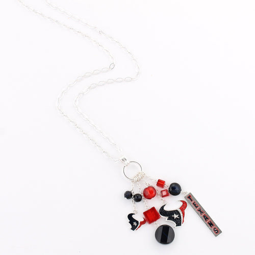 Houston Texans Cluster Necklace