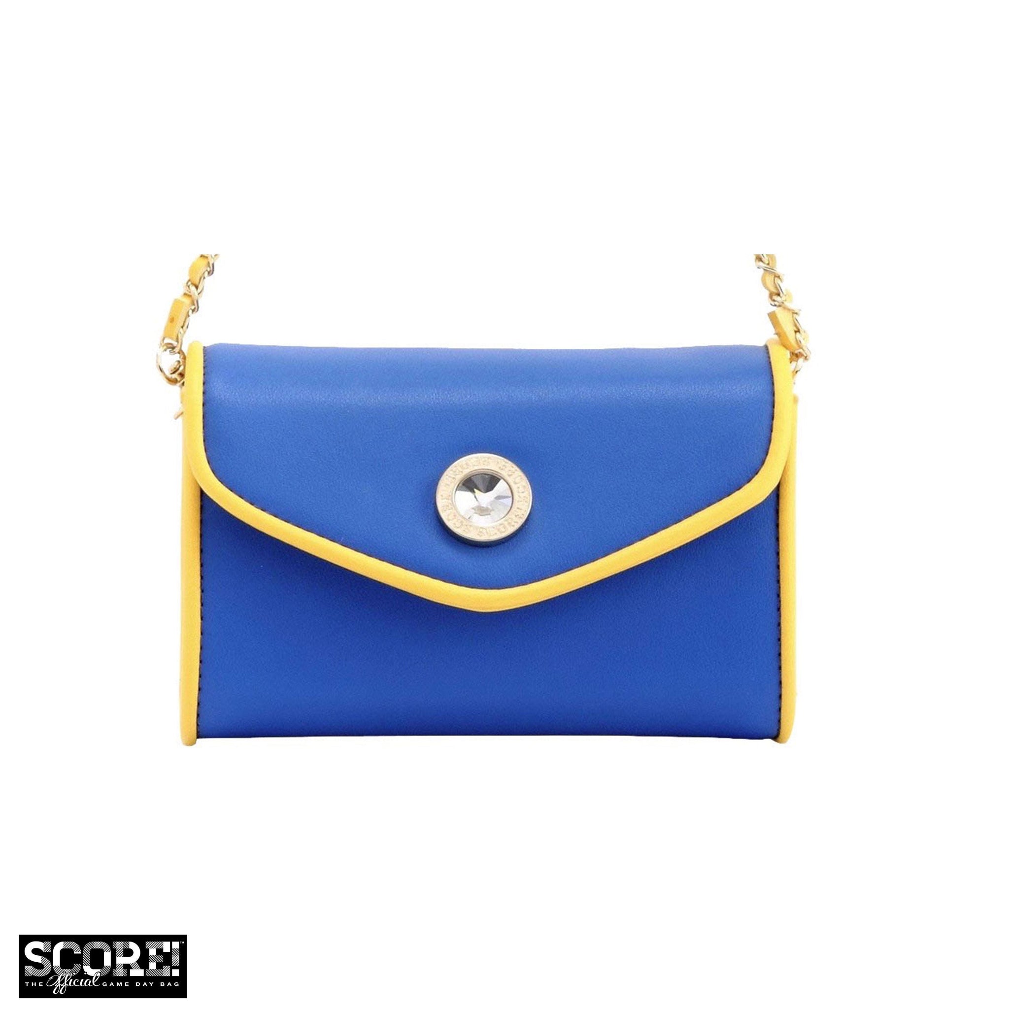 California Electric Blue padded Bandana and Leather Bag - Il était un Fil