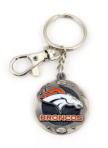 Denver Broncos NFL Logo Impact Keychain