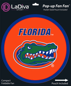 University of Florida Gators~Pop-Up Fan Fan with Pouch