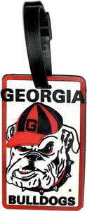 GEORGIA University Bulldogs NCAA Licensed SOFT Luggage BAG TAG