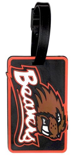 OREGON STATE Beavers NCAA Licensed SOFT Luggage BAG TAG ~ Orange and Black