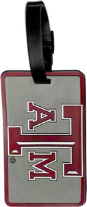 TEXAS A&M University NCAA Licensed SOFT Luggage BAG TAG~ Maroon and White