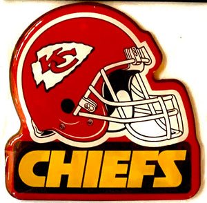 Kansas City CHIEFS 3" FOOTBALL HELMET MAGNET NFL Licensed