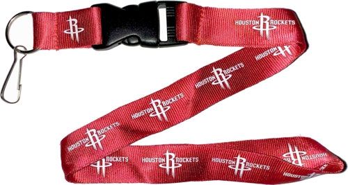 Houston Rockets Officially NBA Licensed Red and White Logo Team Lanyard
