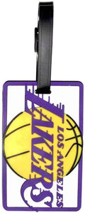 LA LAKERS NBA Licensed SOFT Luggage BAG TAG ~ Purple and Gold