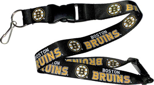 Boston Bruins Officially NHL Licensed Logo Black and Gold Team Lanyard