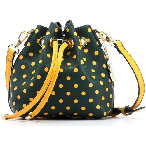 SCORE! Sarah Jean Small Crossbody Polka dot BoHo Bucket Bag - Green and Gold Baylor Bears, North Dakota State Bisons, College of William and Mary Tribe, Cal Poly Mustang, Siena Saints, North Dakota Bisons, Sacramento State Hornets, San Francisco Dons, Southeastern Louisiana Lions, NFL Green Bay Packers, MLB Oakland Athletics, MLS Portland Timber